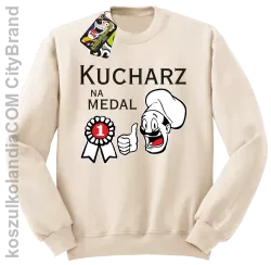 Kucharz na medal-bluza bez kaptura beżowa