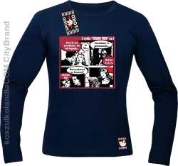 Czeski Film Część 1 Akcje Miłosna -  Longsleeve męski granat 