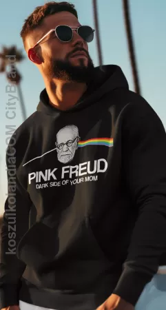 Pink FREUD Dark Side of Your Mom - bluza męska z kapturem