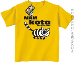 Mam kota the beściaka -  Koszulka dziecięca żółta 