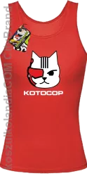 KOTOCOP - Top damski czerwony 