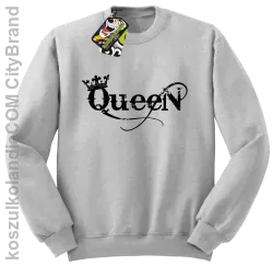 Queen Simple - Bluza standard bez kaptura melanż 