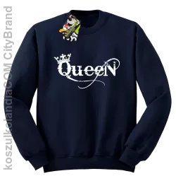 Queen Simple - Bluza standard bez kaptura granat