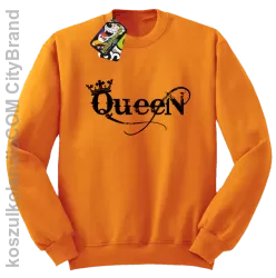 Queen Simple - Bluza standard bez kaptura pomarańcz 