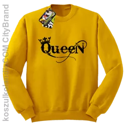 Queen Simple - Bluza standard bez kaptura żółta