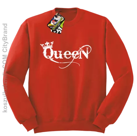 Queen Simple - Bluza standard bez kaptura czerwona 