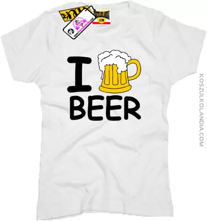 I Love Beer - Koszulka Damska Nr KODIA00124d