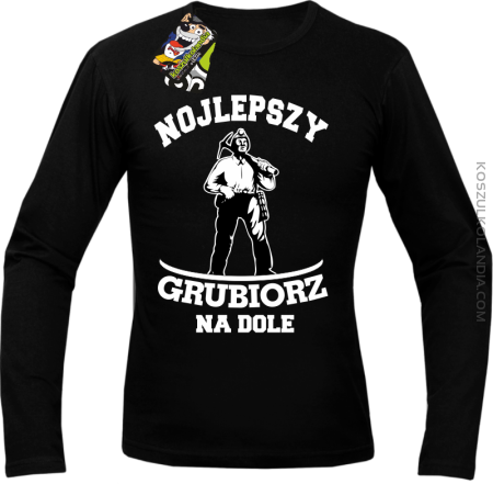 Nojlepszy Grubiorz na dole -  Longsleeve męski