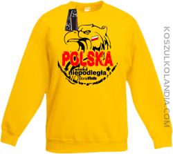 Polska Wielka Niepodległa - Bluza dziecięca standard bez kaptura żółta 