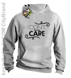 I Don`t ku#wa Care - Bluza męska z kapturem melanż