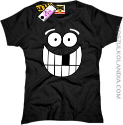 Smile Face - koszulka damska Nr KODIA00078d black