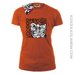 Voodoo Revolta Face - koszulka damska - pomarańczowy