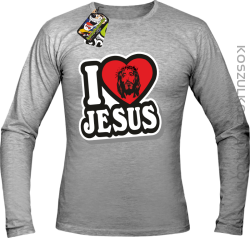 I love Jesus StickStyle - Longsleeve Męski - Melanż