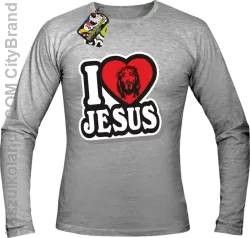 I love Jesus StickStyle - Longsleeve Męski - Melanż