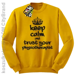 Keep Calm and trust your Physiotherapist - Bluza STANDARD - Żółty