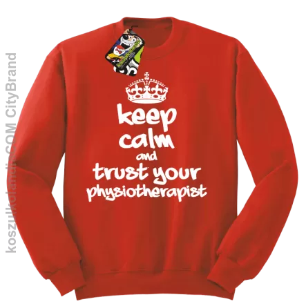 Keep Calm and trust your Physiotherapist - Bluza STANDARD - Czerwony