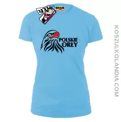 Polskie Orły - koszulka damska - błękitny