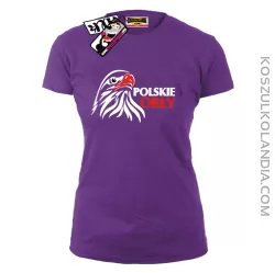 Polskie Orły - koszulka damska - fioletowy