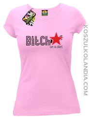 Bitch on a diet - Koszulka damska jasny róż 