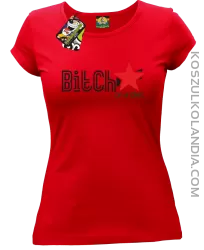 Bitch on a diet - Koszulka damska czerwona 