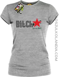 Bitch on a diet - Koszulka damska melanż 