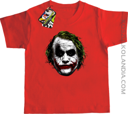 Joker Face Logical - koszulka dziecięca czerwona