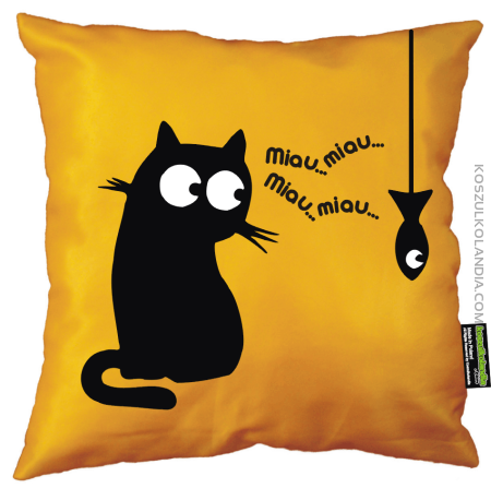 Miau Miau Kotek i rybka - poduszka