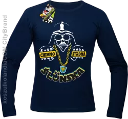 Ciemno strona Ślunska - Longsleeve męski granatowy 