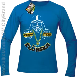 Ciemno strona Ślunska - Longsleeve męski niebieski 