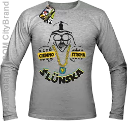 Ciemno strona Ślunska - Longsleeve męski melanż 