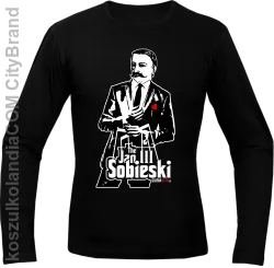 Jan III 3 Sobieski ala GodFather - Longsleeve męski czarny 
