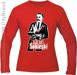 Jan III 3 Sobieski ala GodFather - Longsleeve męski czerwony 