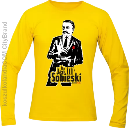 Jan III 3 Sobieski ala GodFather - Longsleeve męski  żółty 