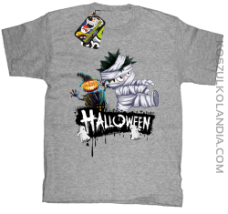 Halloween Kids Party Super Ghosts - koszulka dziecięca melanż 