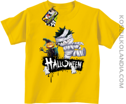 Halloween Kids Party Super Ghosts - koszulka dziecięca żółta