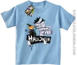 Halloween Kids Party Super Ghosts - koszulka dziecięca błęitna