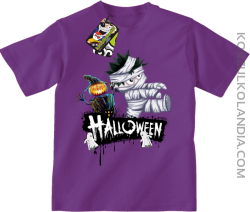 Halloween Kids Party Super Ghosts - koszulka dziecięca fioletowa