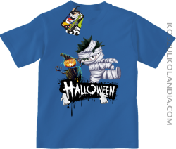 Halloween Kids Party Super Ghosts - koszulka dziecięca niebieska