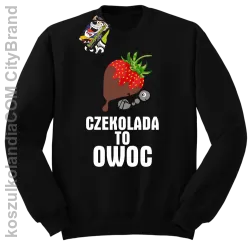 Czekolada to owoc - Bluza standard bez kaptura czarna 