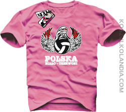 Polska walczy - koszulka męska - różowy