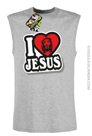 I love Jesus StickStyle - Bezrękawnik męski