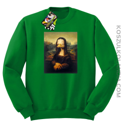 MonaLisa Mother Ducker - Bluza męska standard bez kaptura zielona 