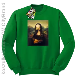 MonaLisa Mother Ducker - Bluza męska standard bez kaptura zielona 