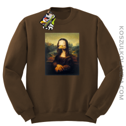 MonaLisa Mother Ducker - Bluza męska standard bez kaptura brąz 