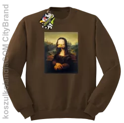 MonaLisa Mother Ducker - Bluza męska standard bez kaptura brąz 