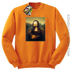 MonaLisa Mother Ducker - Bluza męska standard bez kaptura pomarańcz 