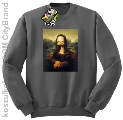 MonaLisa Mother Ducker - Bluza męska standard bez kaptura szara 