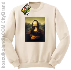 MonaLisa Mother Ducker - Bluza męska standard bez kaptura beżowa 