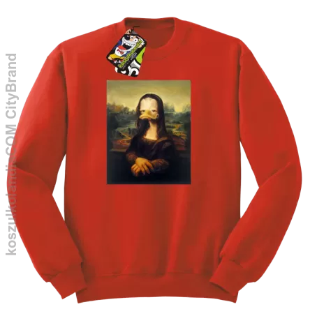 MonaLisa Mother Ducker - Bluza męska standard bez kaptura czerwona 