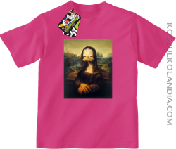 MonaLisa Mother Ducker - Koszulka dziecięca fuchsia 